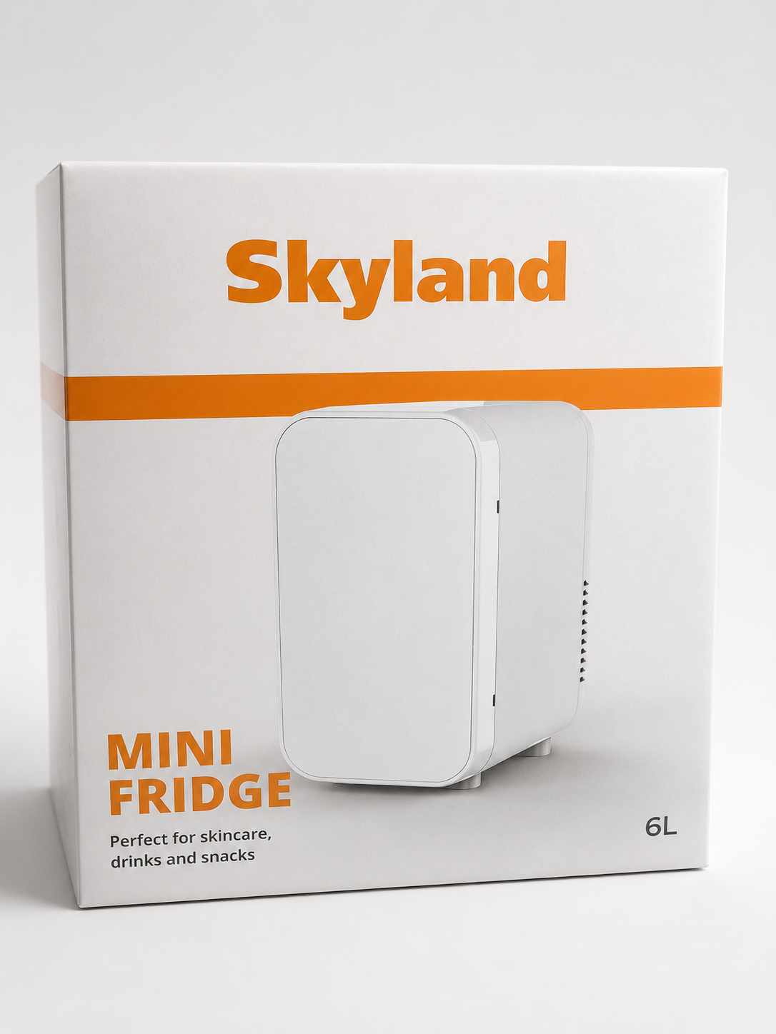 TreeJar Skyland Mini Fridge 6L / 8 Can – New Upgraded Skincare Fridge, AC/DC Portable Cooler & Warmer for Skin Care, Cosmetics, Beverage, Food – Great for Bedroom, Office, Dorm (White) - view 19